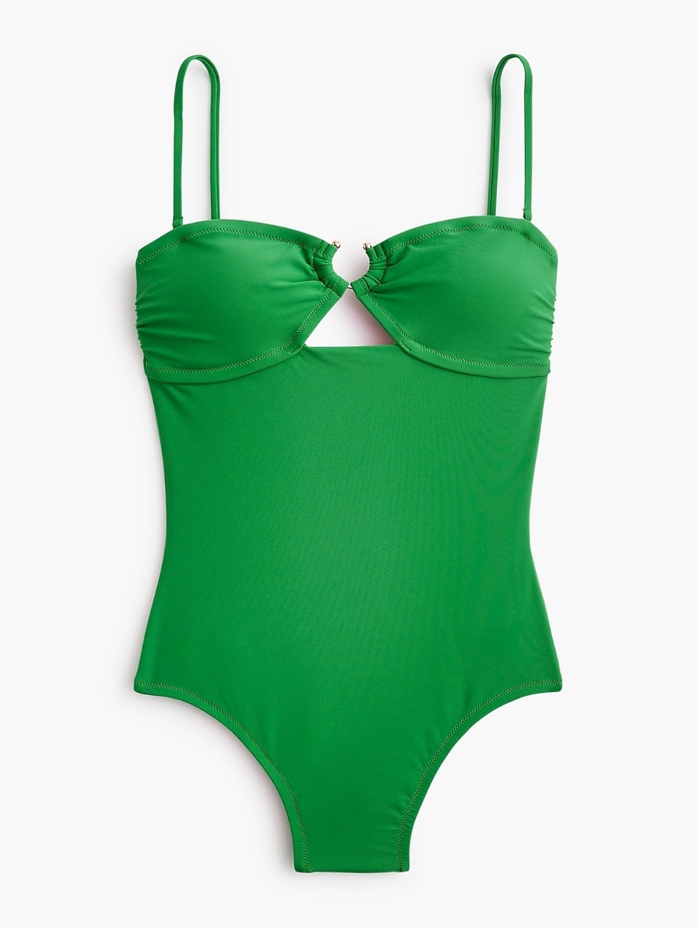 NWT J.Crew Factory Bandeau Ring One-piece Swimsuit Size S *Strap Not Included*